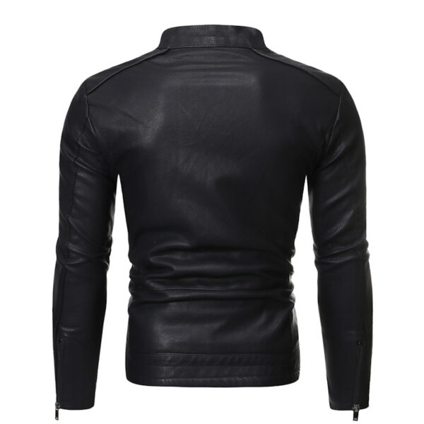 New European And American Men's Motorcycle Leather Jackets - Image 5