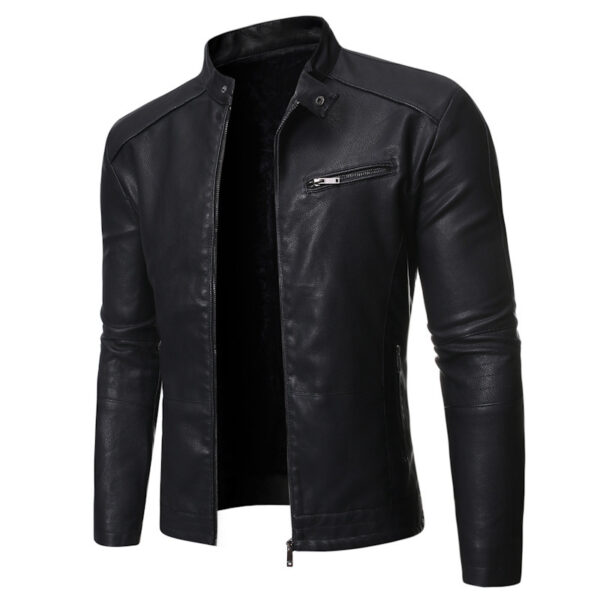 New European And American Men's Motorcycle Leather Jackets - Image 2